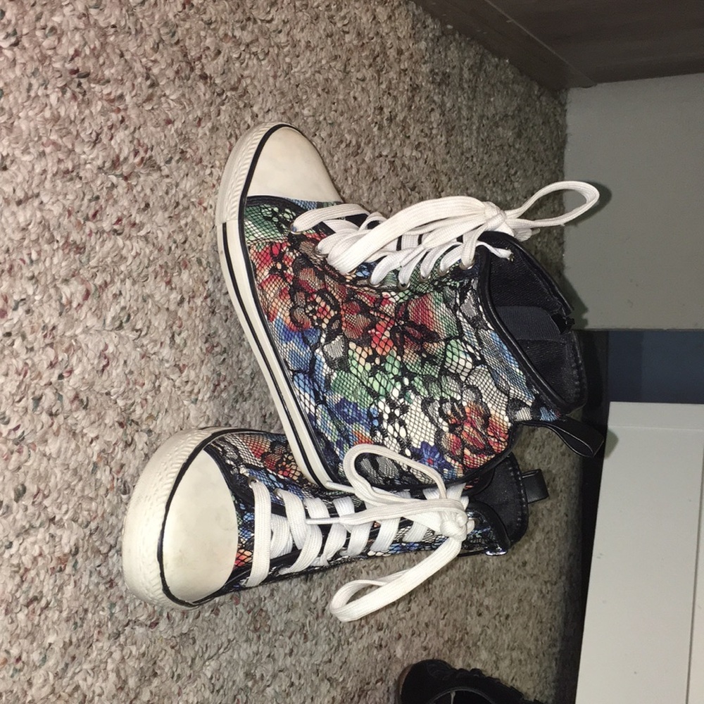 High heel tennis shoes? I got them in Florida!!